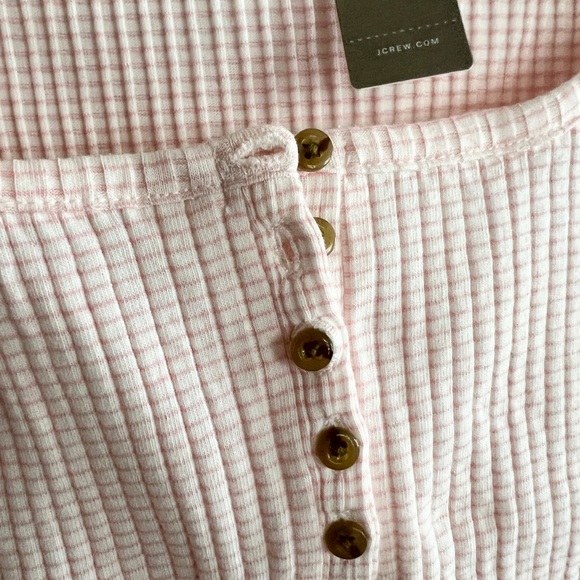 NWT Women’s White Pink J.Crew Stripe Blouse Top Size Small - Picture 5 of 7